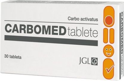 Slika Carbo medicinalis 150 mg, tablete 30x