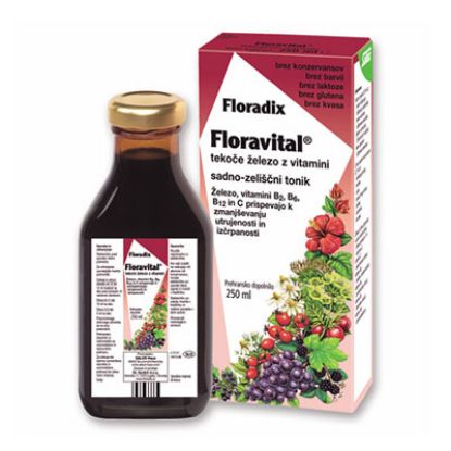 Slika Floradix Floravital, tonik z železom in vitamini 250 ml