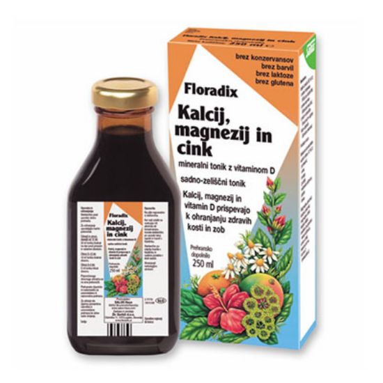Slika Floradix Kalcij, Magnezij in Cink, tonik 250 ml