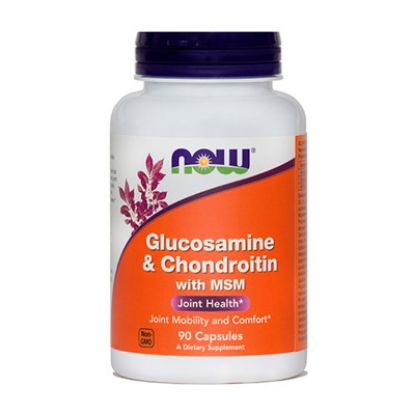 Slika Now Glukozamin & Hondroitin z MSM, kapsule 90x