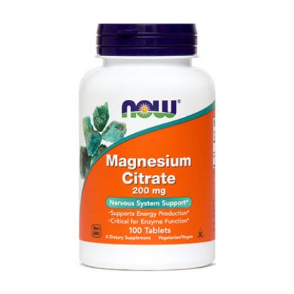 Slika Now Magnezijev Citrat 200 mg, tablete 100x