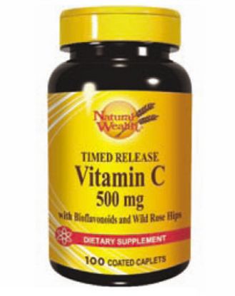 Slika Natural Wealth Vitamin C 500 mg, tablete s podaljšanim sproščanjem 100x