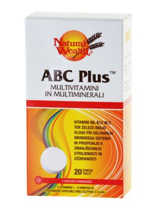 Slika Natural Wealth ABC plus, šumeče tablete 20x