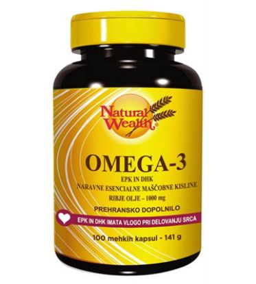 Slika Natural Wealth Omega 3, kapsule 100x