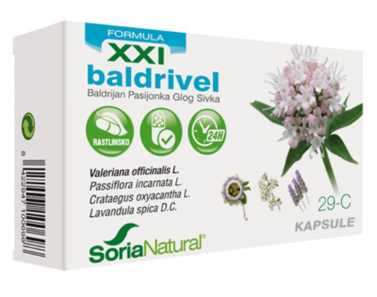 Slika Soria Natural Baldrivel XXI, kapsule s podaljšanim sproščanjem 30x