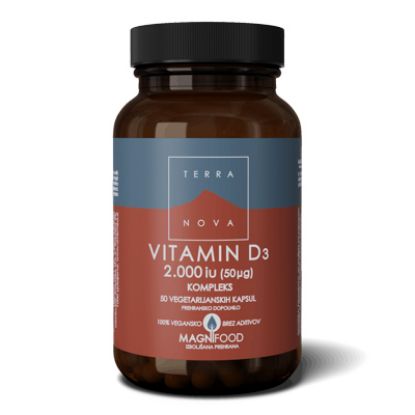 Slika Terranova Vitamin D3 2000 iu, kapsule 50x