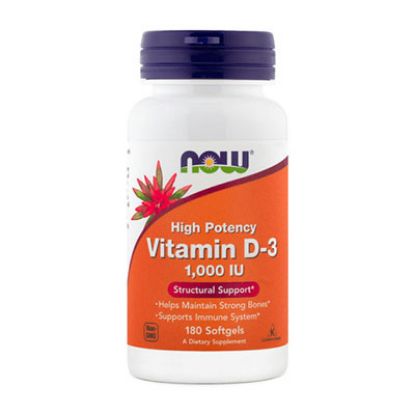 Slika Now Vitamin D-3, kapsule 180x