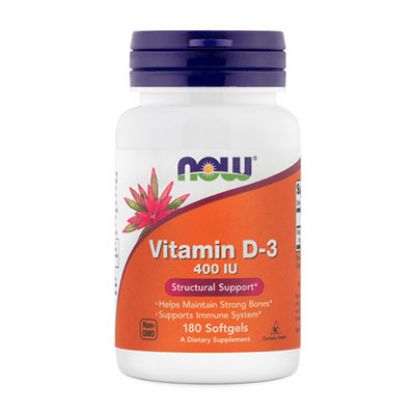 Slika Now Vitamin D-3 400 IU, kapsule 180x