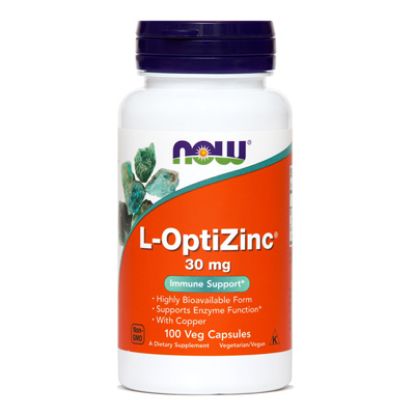Slika Now Cink (L-OptiZink) 30 mg, kapsule 100x