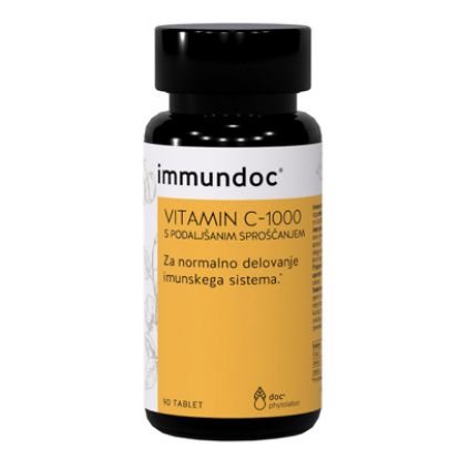 Slika Immundoc Vitamin C-1000, tablete s podaljšanim sproščanjem 90x
