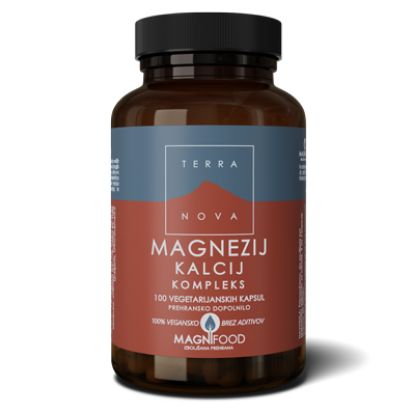 Slika Terranova magnezij kalcij kompleks vegetarijanske kapsule 100x
