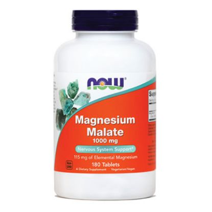 Slika NOW magnezijev malat 1.000 mg, tablete 180x