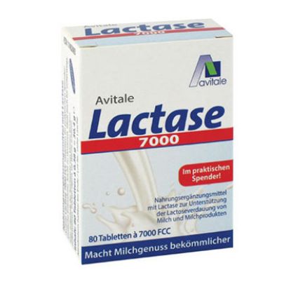 Slika Avitale Laktaza 7000 FCC, tablete 80x