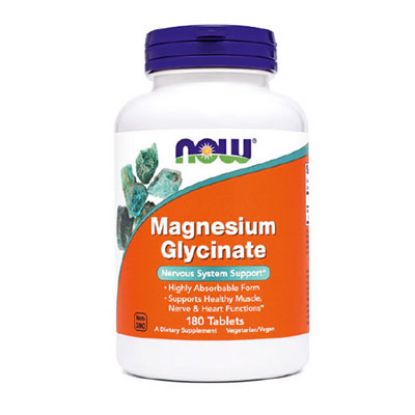 Slika NOW Magnezijev Glicinat, tablete 180x