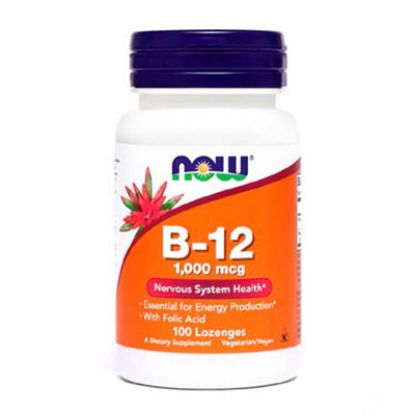 Slika NOW Vitamin B12 1.000 mcg, žvečljive tablete 100x
