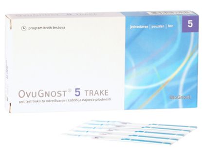 Slika Ovugnost test za ugotavljanje ovulacije, trak 5x