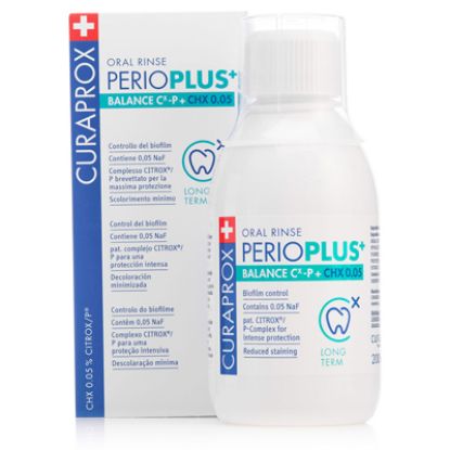 Slika Curaprox perio plus balance ustna voda chx 0,05 200 ml