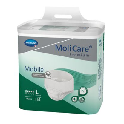 Slika Molicare premium mobilne hlačke za inkontinenco 5 kapljic l 14x