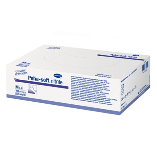 Slika Peha-soft rokavice nitrile brez pudra nesterilne extra large modre 90x
