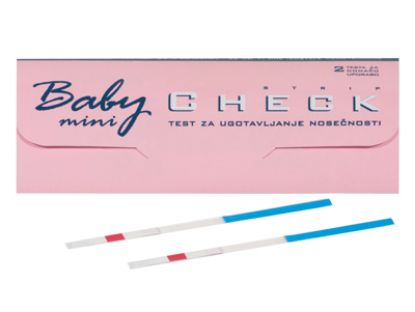 Slika Baby check mini nosečniški test 2x