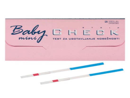 Slika Baby check mini nosečniški test 2x