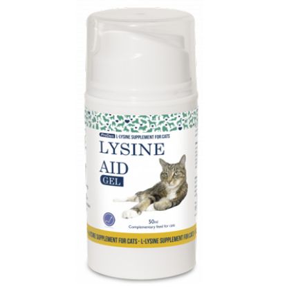 Slika Lysine aid gel za mačji herpes 50 ml