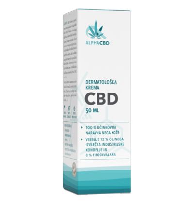 Slika Alpha cbd dermatološka krema plastenka s pumpico 50 ml