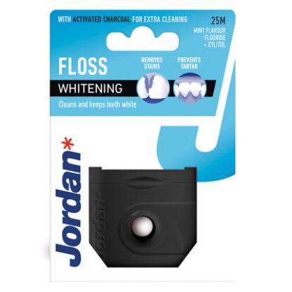 Slika Jordan zobna nitka whitening z aktivnim ogljem 25 m
