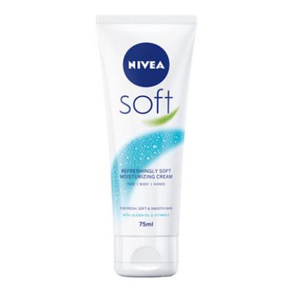 Slika Nivea soft krema za obraz, telo in roke tuba 75 ml