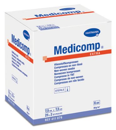 Slika Medicomp extra komprese, nesterilne, netkane 10x10cm a100 4218352 hart