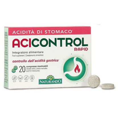 Slika Naturando acicontrol rapid žvečljive tablete 20x l0u nat