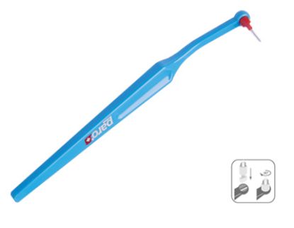 Slika Paro interdental f, set držalo in dve medzobni ščetki, modro, blister