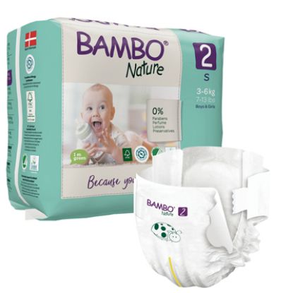 Slika Bambo nature otroška plenička mini 2 3 - 6 kg 30x