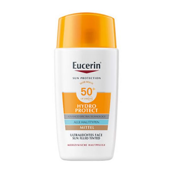 Slika Eucerin sun hydro protect tinted medium obarvan fluid za zaščito obraza pred soncem zf 50+, 50 ml
