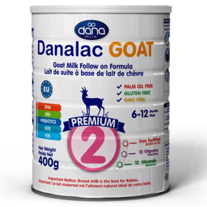 Slika Danalac goat 2 nadaljevalno mleko za dojenčke na osnovi kozjega mleka po dopolnjenem 6. mesecu 400 g