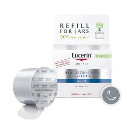 Slika Eucerin hyaluron-filler + 3x effect refill nočna krema za vse tipe kože 50 ml