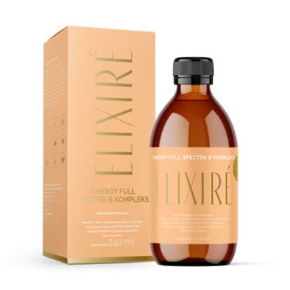 Slika Elixire  energy full specter b kompleks, okus mandarine, premium prehransko dopolnilo 240 ml