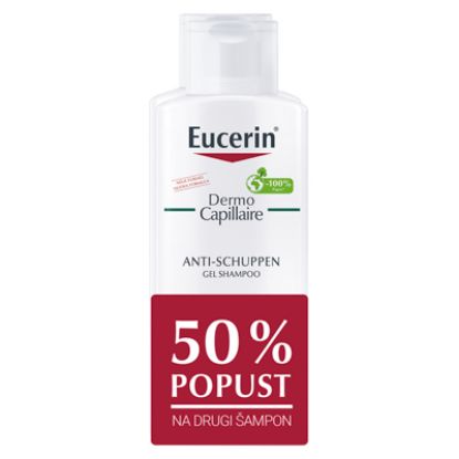 Slika Eucerin dermocapillaire šampon proti mastnemu prhljaju 250 ml dvojno pakiranje akcija -25%