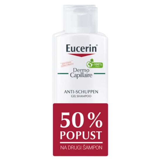 Slika Eucerin dermocapillaire šampon proti mastnemu prhljaju 250 ml dvojno pakiranje akcija -25%