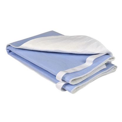 Slika Abena pralna posteljna podloga z držali 75 x 85 cm modra