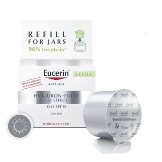 Slika Eucerin hyaluron-filler + 3x effect refill dnevna krema za suho kožo zf15 50 ml