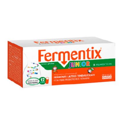 Slika Fermentix junior prebiotik z mlečnimi fermenti in vitamini za otroke steklenička 10 ml 12x