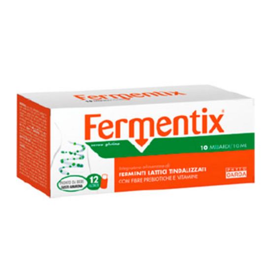 Slika Fermentix prebiotik z mlečnimi fermenti in vitamini za odrasle steklenička 10 ml 12x