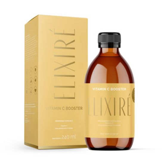 Slika Elixire  vitamin c booster, okus pomaranče ali limone, premium prehransko dopolnilo 240 ml