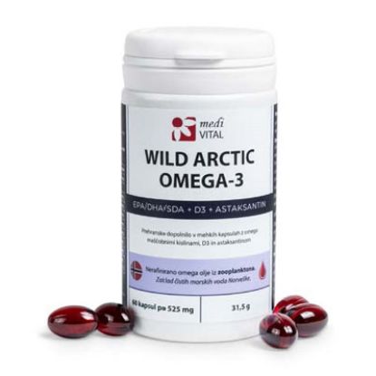 Slika Medivital wild arctic omega-3 mehke kapsule 60x