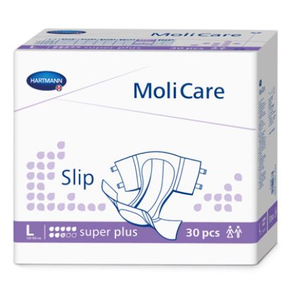 Slika Molicare slip super plus hlačne plenice za težko in zelo težko inkontinenco nočne l 30x