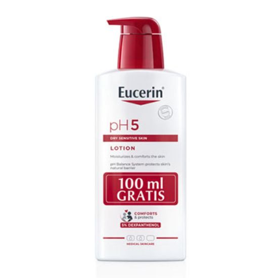 Slika Eucerin pH5, losjon za telo s pumpico 400 ml, akcija 100 ml gratis
