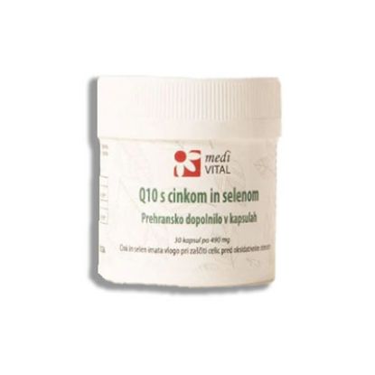 Slika Solime Q10 s cinkom in selenom, kapsule 30x