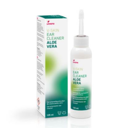 Slika V-skin odstranjevanje ušesnega masla za pse in mačke z aloe vero 125 ml